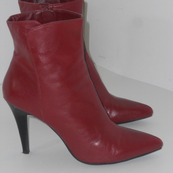 Nine West Red Ankle Boots - Picture 1 of 5